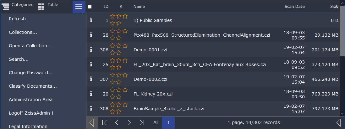 ZEN browser Menu